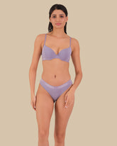 ESSENTIALS LL DEMI- KNOCKOUT LOGO CTN Lavender / 34B